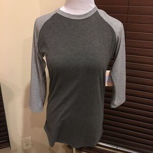 NWT Lularoe dark light gray randy shirt